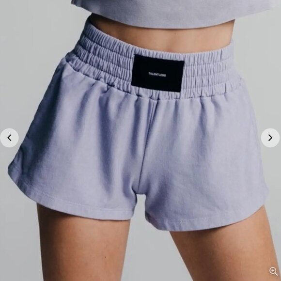 NWOT Talentless Lilac/Lavender/Purple High Rise Loose Fit 3" Shorts - Picture 6 of 7
